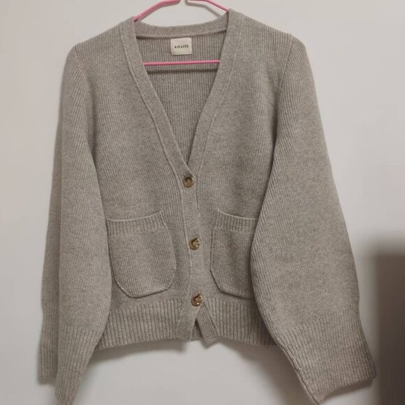 Khaite 100% Wool Beige Cardigan - Picture 1 of 7